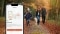 Das Bild zeigt den Appscreen von Savings Assistant und im Hintergrund eine Familie an einem Herbsttag bei einem Spaziergang.