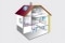 Dessin en coupe de la maison : ESOP Programme de calcul en ligne pour les installations solaires thermiques